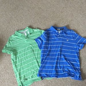 Bundle AE striped polos size large